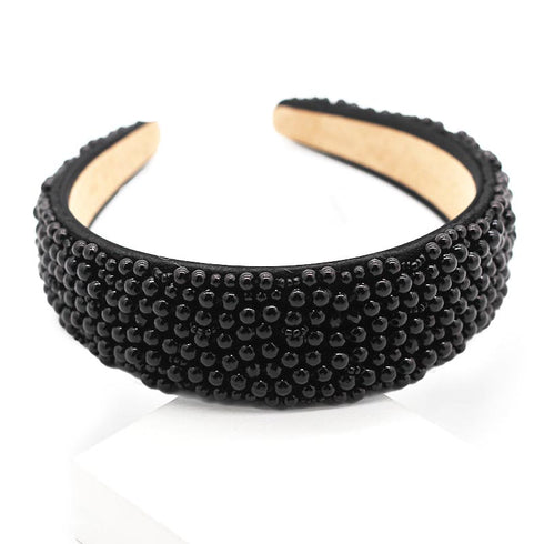 Serre-tête bijou pavé de perles Evelina