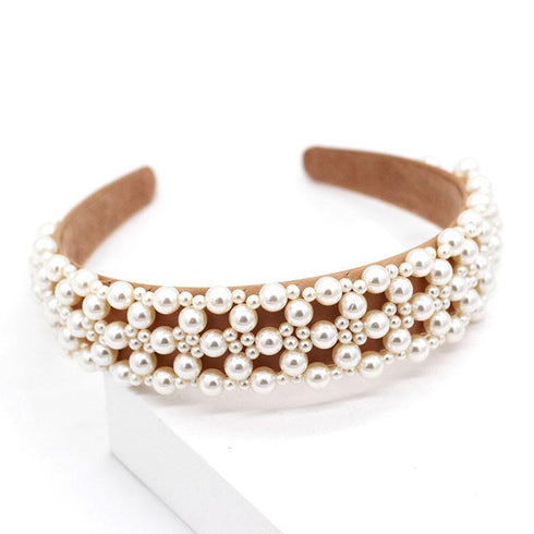 Serre-tête tout en perles Ainhoa