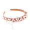 Serre-tête à ornements floraux en perles et strass Sienna