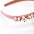 Serre-tête à ornements floraux en perles et strass Sienna