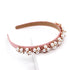 Serre-tête à ornements floraux en perles et strass Sienna