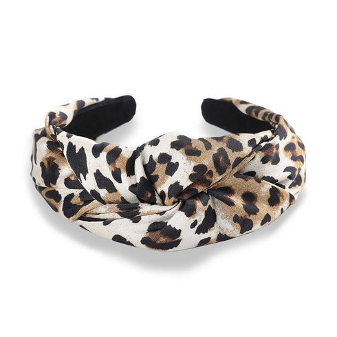Serre-tête torsadé Léopard Agata